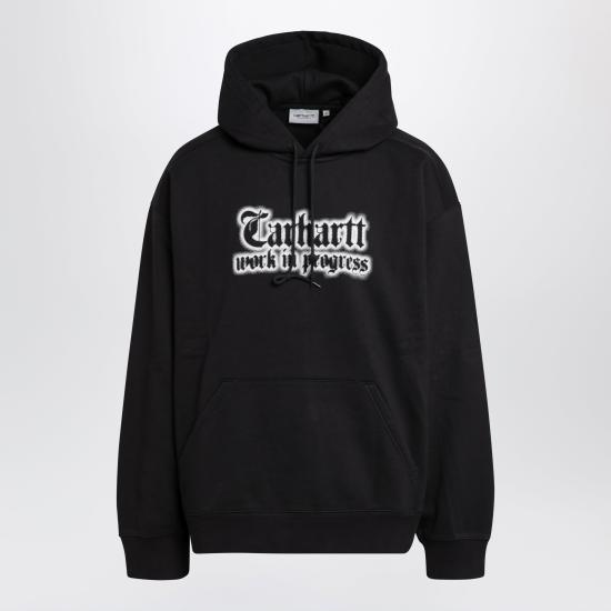 26SS 칼하트 WIP 후드 월드 투어 스웨트셔츠 I036156CO Black