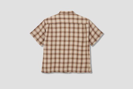 26SS 스투시 셔츠 LIAM SS 체크  1110385 브라운 - STUSSY