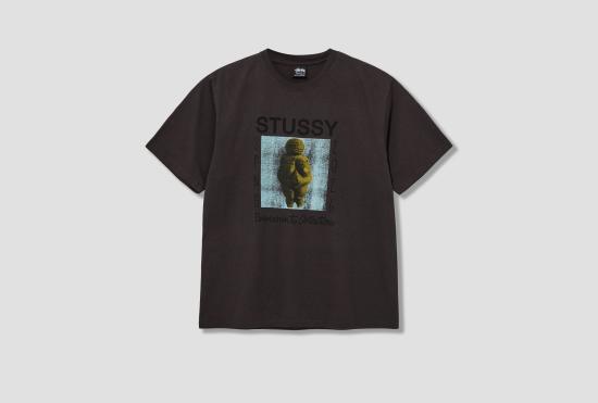 26SS 스투시 반팔 티셔츠 퍼머넌트 컬렉션 피그먼트 염색 티셔츠 1905182 블랙