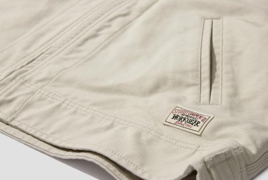 26SS 스투시 자켓 칼라가 있는 작업 재킷 115898 회색 - STUSSY