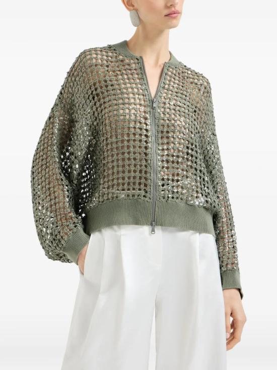 26SS 브루넬로 쿠치넬리 가디건 MCBR11806 C3066 EUCALIPTO - BRUNELLO CUCINELLI