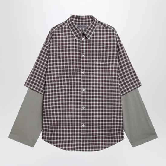 26SS 발렌시아가 긴팔 셔츠 866543TUM17 Red