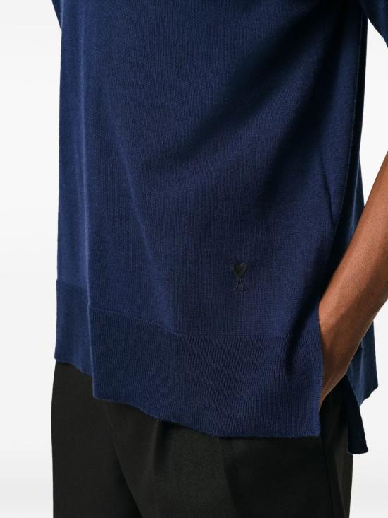 26SS 아미 반팔 티셔츠 UPL431 KN0066A021 Blue - AMI