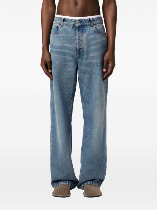 26SS 아미 데님 코튼 라지 핏 진 HTR450 DE0046480 Blue - AMI