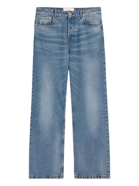 26SS 아미 데님 코튼 라지 핏 진 HTR450 DE0046480 Blue - AMI