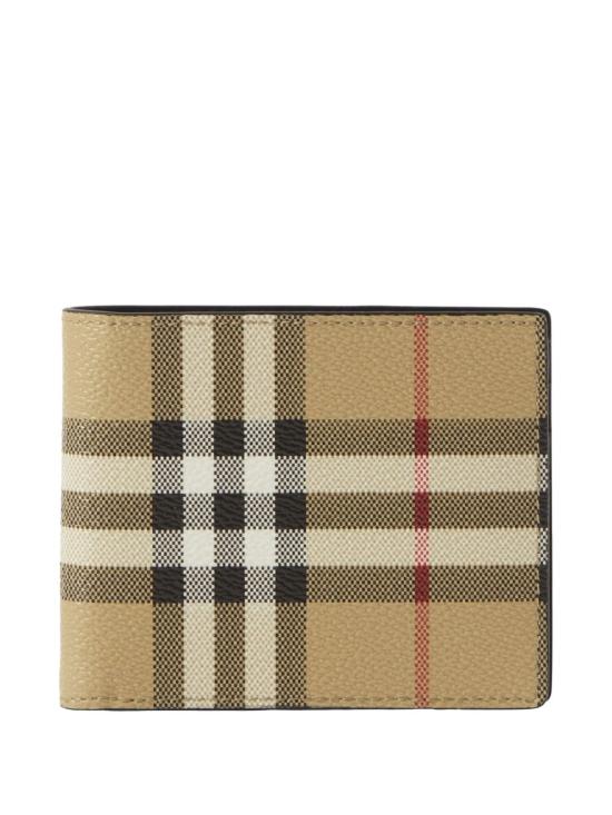 26SS 버버리 체크 바이폴드 지갑 8113165 A7026 Beige - BURBERRY
