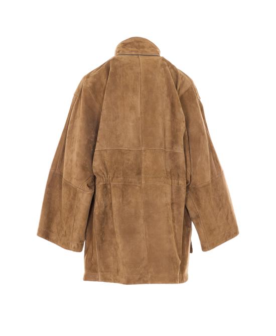 26SS 브루넬로 쿠치넬리 스웨이드 트윌 사파리 재킷 MPCAI7853 C9267 Brown - BRUNELLO CUCINELLI