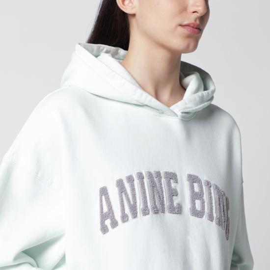 26SS 애니빙 후드 티셔츠 A 08 11858CO Green - ANINE BING