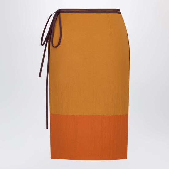26SS 생로랑 미디 스커트 856970Y6J18 Yellow - SAINT LAURENT