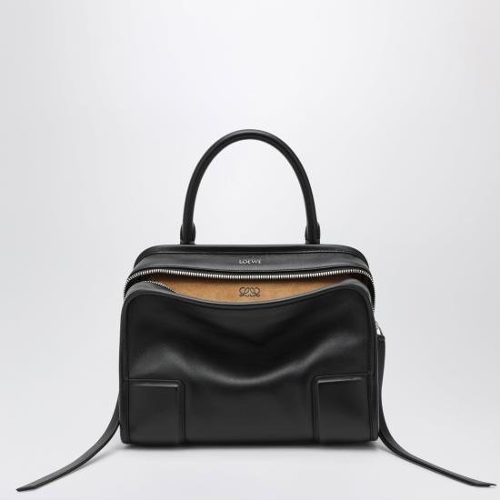26SS 로에베 소프트 카프스킨 스몰 아마조나 180 백 A039AS0X01LE Black