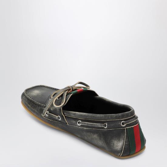 26SS 구찌 보트 슈즈 860008AAF59 Black - GUCCI