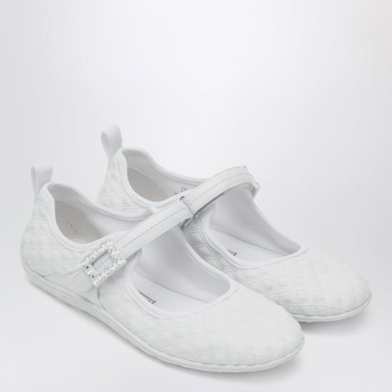 26SS 로저비비에 플랫 슈즈 RVW79344120V5C White - ROGER VIVIER