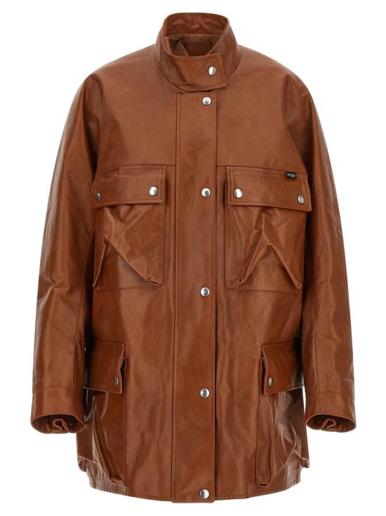 26SS 프라다 가죽 자켓 56A242SOOO180OF0134 Brown