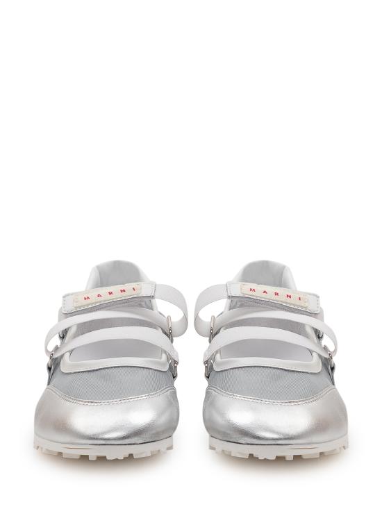 26SS 마르니 스니커즈 SNZW020900P7709 ZP224 BIANCO GRIGIO - MARNI