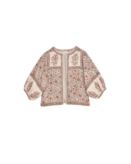  엠에이비이 자켓 M.A.B.E 델라 프린트 재킷 러스트/카키