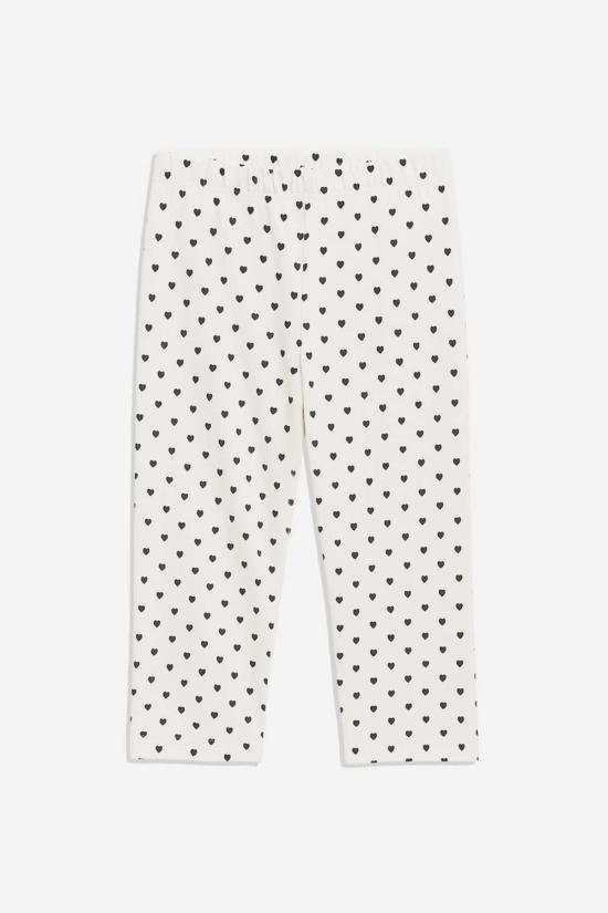  리타 크롭 팬츠 로우 일라리아 팬츠 하트 도트 무늬 - RITA