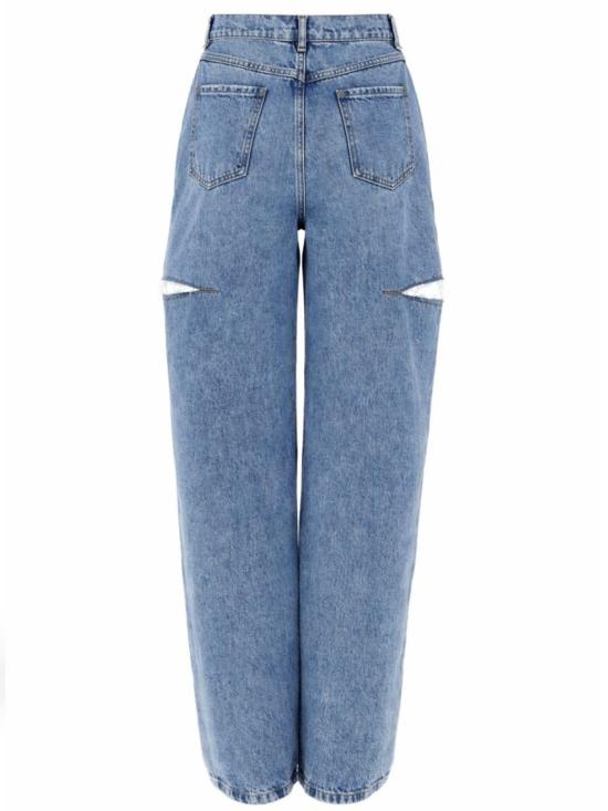  마르지엘라 데님 팬츠 메종  컷아웃 디테일 진 데님 - MAISON MARGIELA