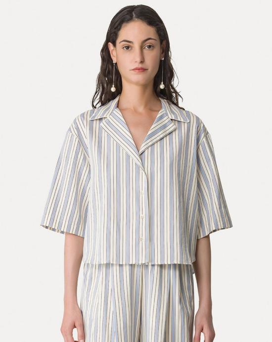 26SS 포르테포르테 셔츠 14821 5047 Blue - FORTE FORTE