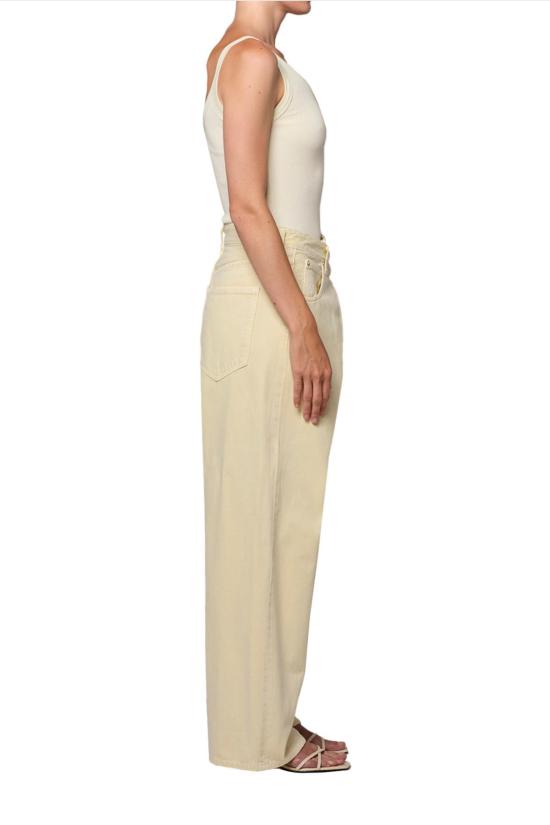  에이골디 데님 팬츠 아골드 바나 폴드 진 레몬 - AGOLDE