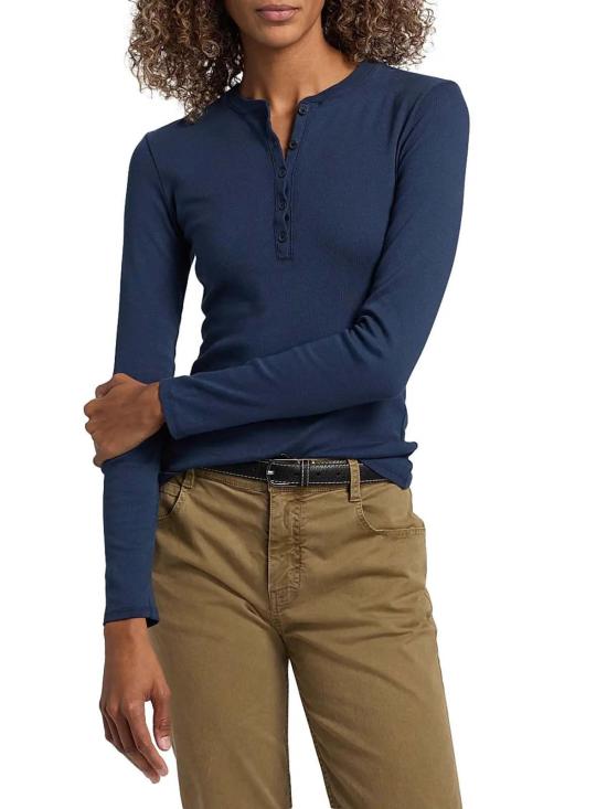  닐리로탄 긴팔 티셔츠 닐리 로탄 조던 코튼 헨리 탑