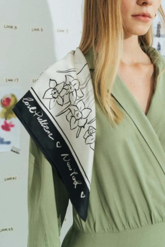  로스트 패턴 머플러/스카프 뉴욕 인 스케치 스카프 - LOST PATTERN