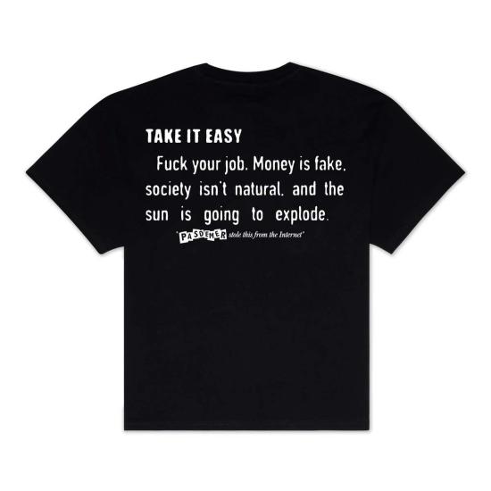  파스 드 메르 탑 Pas De Mer 인터넷 인용 티셔츠 - PAS DE MER