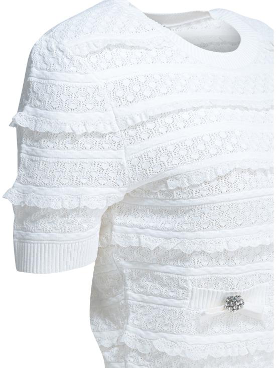 26SS 셀프 포트레이트 스웨터 SS26 063T WWHITE White - SELF PORTRAIT