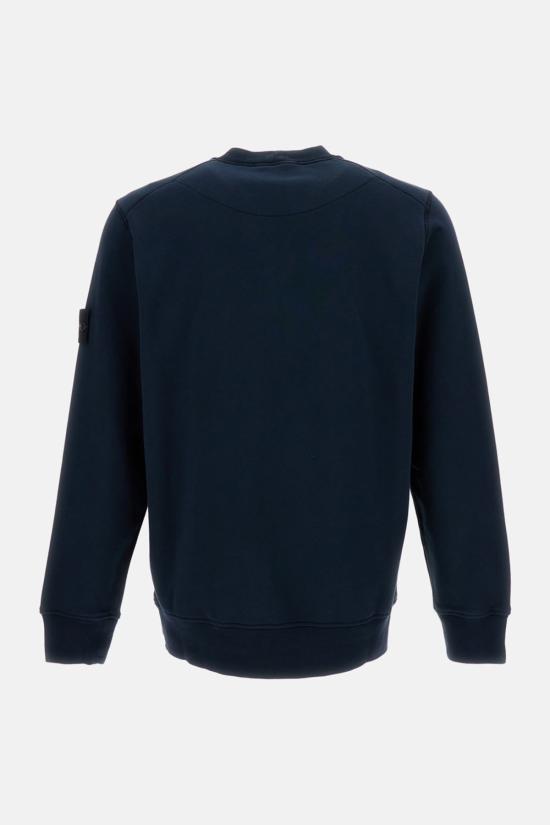 스톤 아일랜드 긴팔 티셔츠 크루넥 스웨트셔츠 블루 - STONE ISLAND