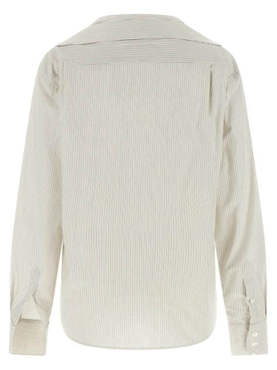  MM6 메종마르지엘라 탑 Mm6 Maison Margiela 트롱프뢰유 칼라 셔츠 그레이 - MM6 MAISON MARGIELA