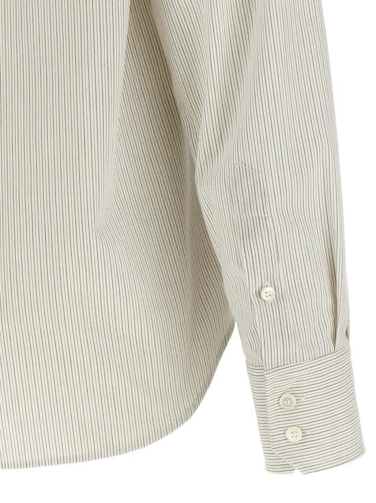  MM6 메종마르지엘라 탑 Mm6 Maison Margiela 트롱프뢰유 칼라 셔츠 그레이 - MM6 MAISON MARGIELA