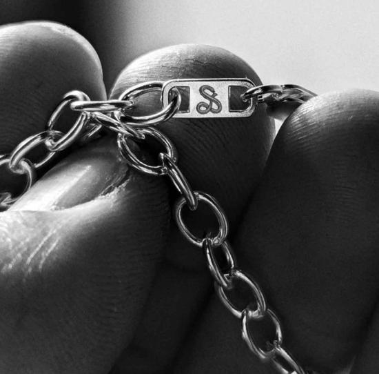  수 더 보이 브레이슬릿 클링커 체인 팔찌 실버 - SUE THE BOY