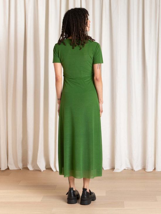  알리 골든 롱 원피스 피티드 메시 티셔츠 드레스 - ALI GOLDEN