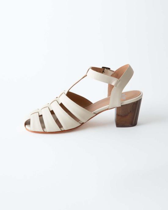  포트리스 샌들 골드 피셔맨 힐  아이보리 - FORTRESS