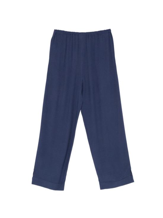  엠포리오 아르마니 스트레이트 팬츠 와이드 레그 팬츠 블루 - EMPORIO ARMANI