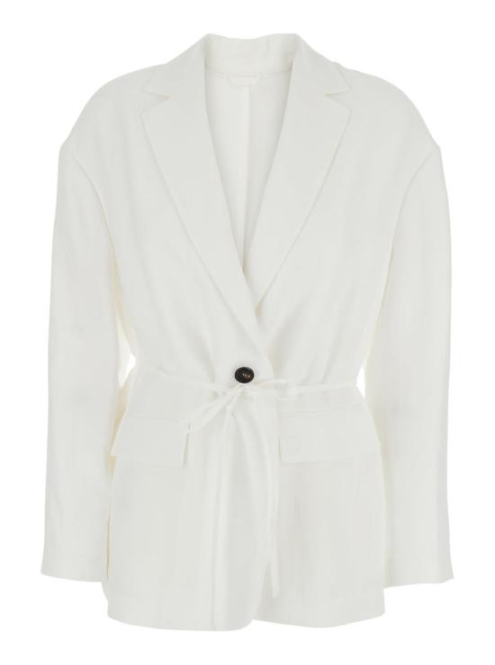  브루넬로 쿠치넬리 수트 자켓 수트 타입 블레이저 화이트
