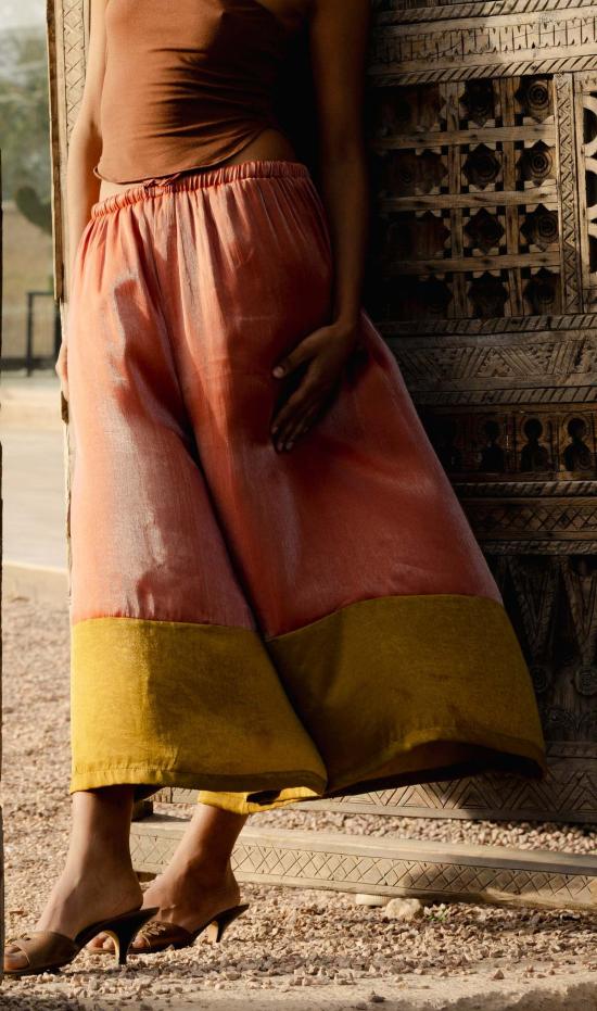  Hanan Sharifa 스트레이트 팬츠 하난 샤리파 가든 앰버 팬츠 - OTHER BRANDS