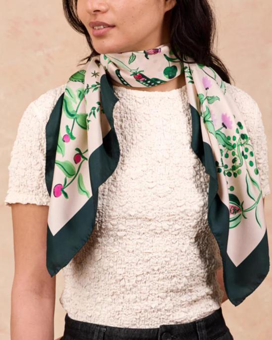  프티장 파리 머플러/스카프 쁘띠장 파리 실크 까레 스카프 투알 판타스티크 - PETITJEAN PARIS