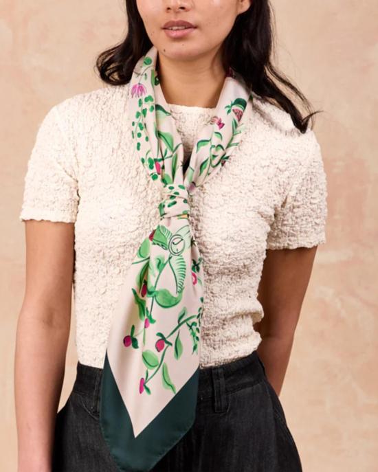  프티장 파리 머플러/스카프 쁘띠장 파리 실크 까레 스카프 투알 판타스티크 - PETITJEAN PARIS