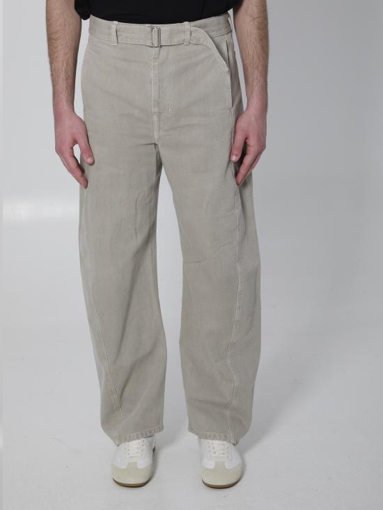 26SS 르메르 트위스트 벨티드 팬츠 PA326 GREY