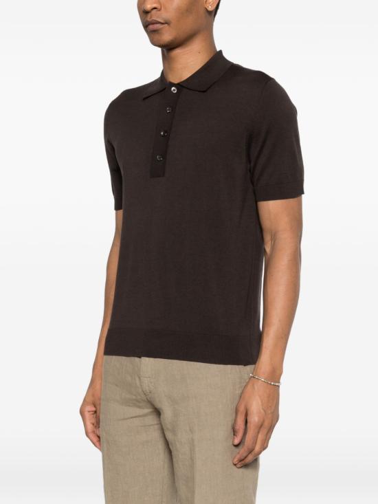 26SS 파올로페코라 폴로 티셔츠 A006F200 2345 Brown - PAOLO PECORA