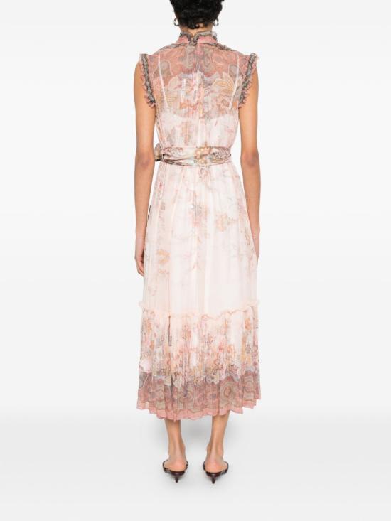 26SS 짐머만 미디 원피스 7280DS262 PKP Pink - ZIMMERMANN