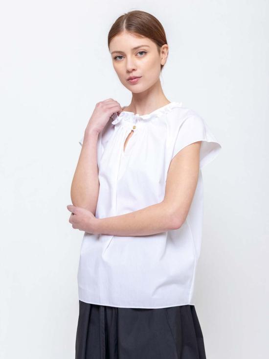  아틀란티크 아스콜리 블라우스 Atlantique Ascoli 캡 슬리브