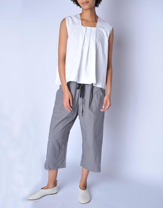  SCHA 팬츠 샤 그레이 미디엄 롱 심플리 - OTHER BRANDS