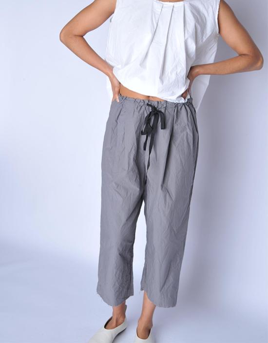  SCHA 팬츠 샤 그레이 미디엄 롱 심플리 - OTHER BRANDS