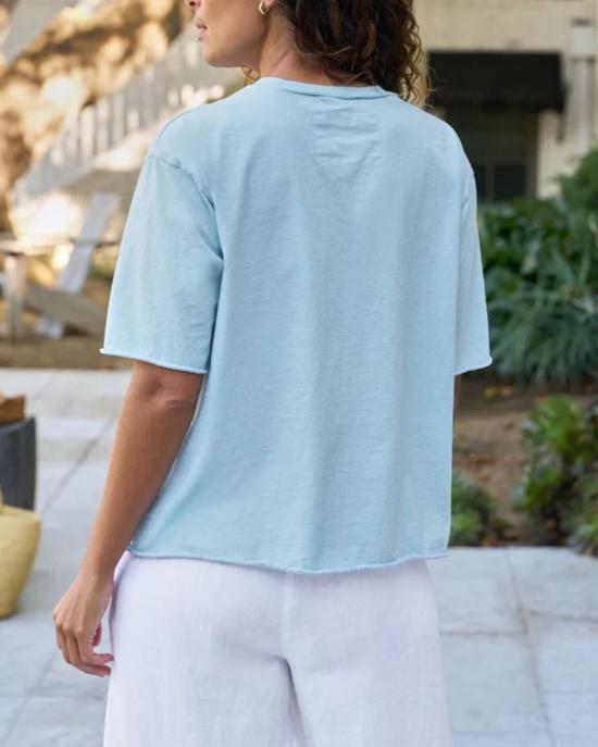  프랭크 앤 에일린 반팔 티셔츠 프랭크 & 아일린 페리 NYC 크루넥 티셔츠 다이브 블루 - FRANK & EILEEN