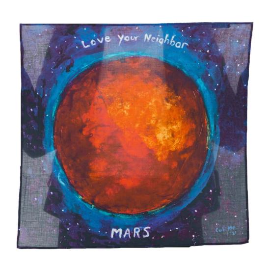  비스마야 머플러/스카프 콜레트 밀러 이웃 사랑 반다나 블루 레드