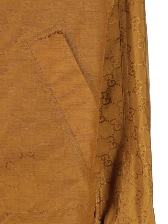  구찌 봄버 자켓 봄버 슬러브 Gg 재킷 카라멜 스웨이드 - GUCCI