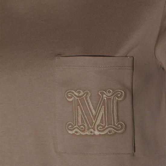  막스마라 반팔 티셔츠 막스 마라 파파이아 티셔츠 베이지 - MAX MARA