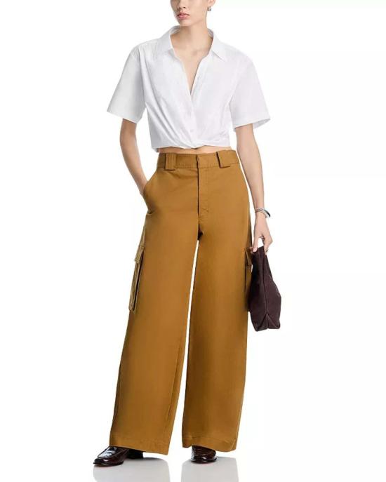  에이엘씨 탑 A.L.C. 릴리 크롭 셔츠 - A.L.C.