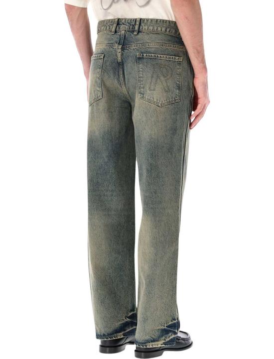  리프레젠트 데님 Represent R3 배기  진 블루 크림 - REPRESENT